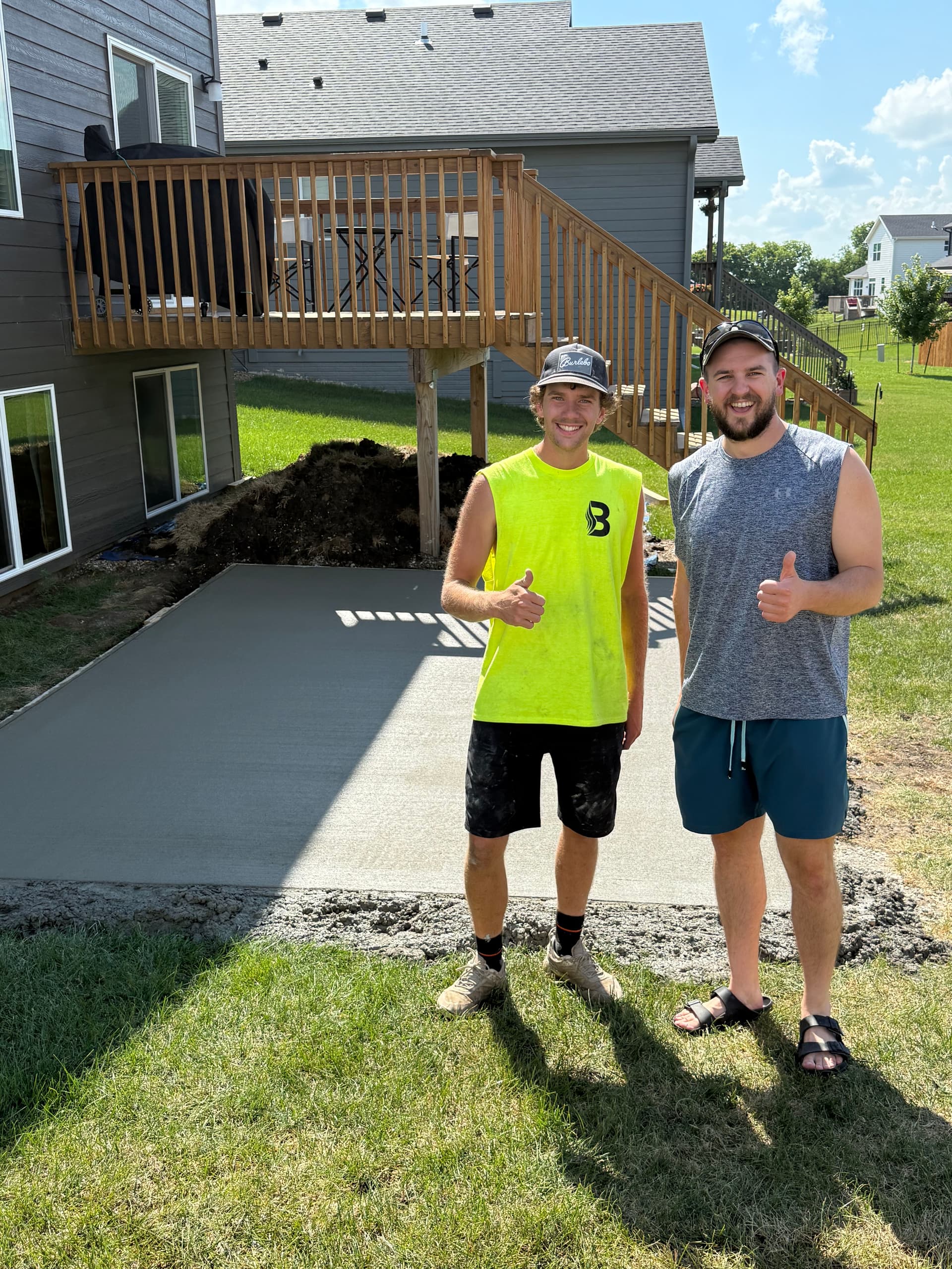 Gallery photos for A Fresh Concrete Patio That Gets the Backyard Working: Image #1