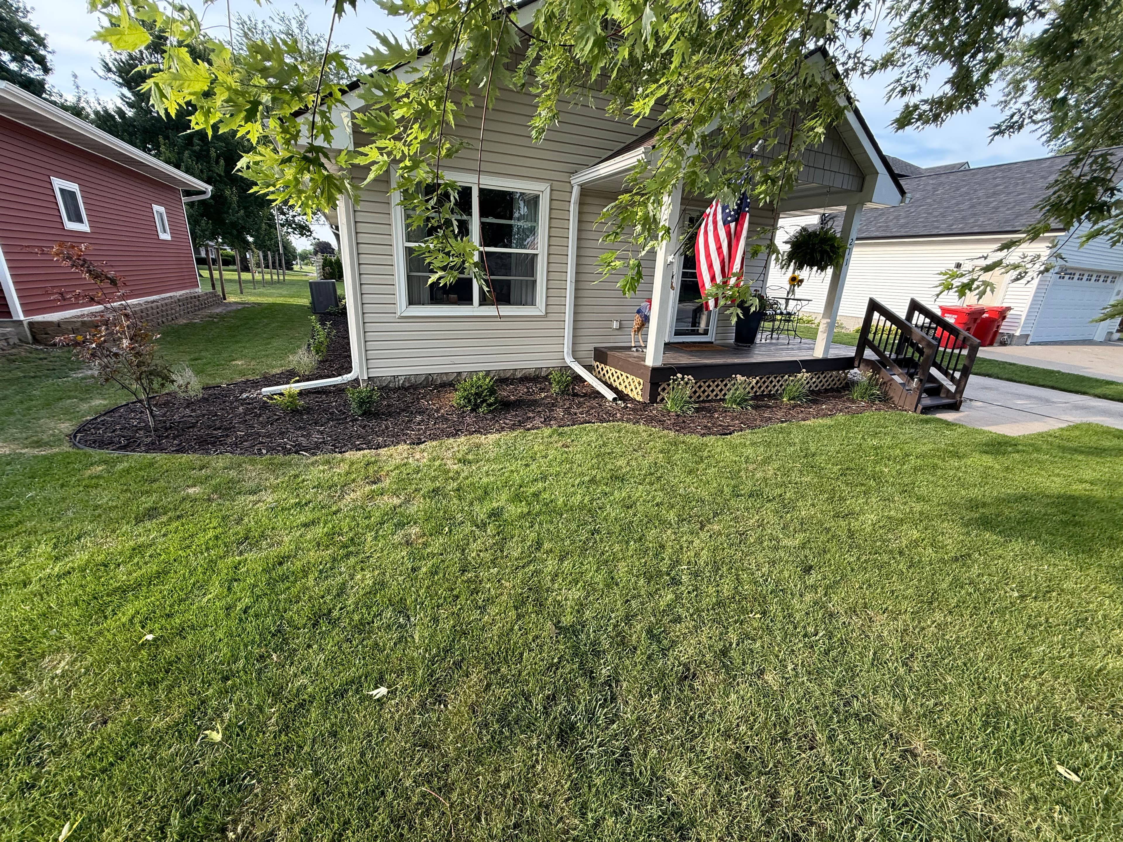Project Fresh Mulch, Clean Beds, and a Custom Lattice Fence image