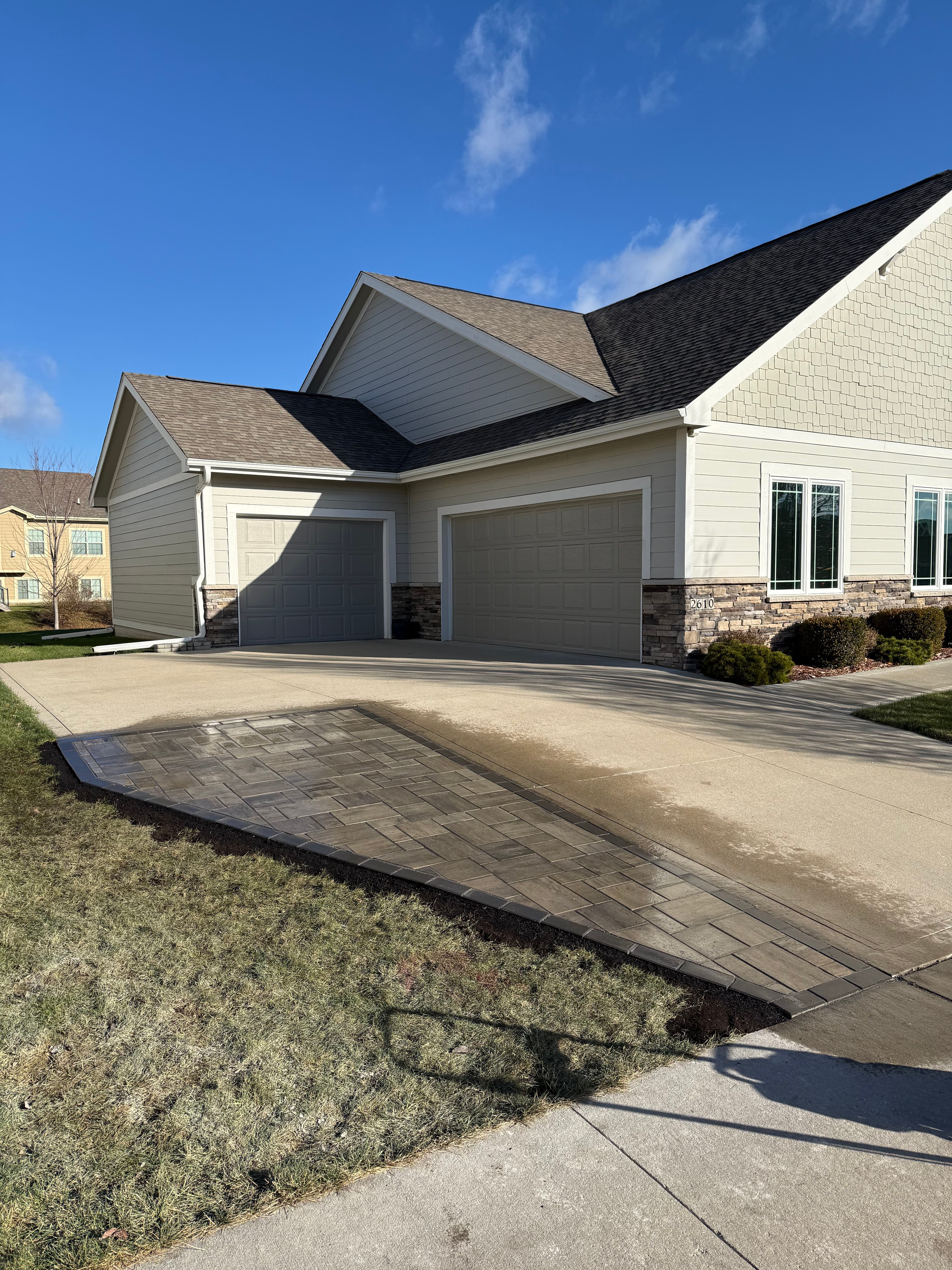 Project Paver Driveway Extension Adds Space and Curb Appeal in Ankeny image